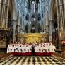 Chamber Choir in front of the altar with Richard Cairns at Evensong in Westminster Abbey thumbnail