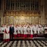 Chamber Choir standing in front of the altar performing Evensong at St George's Chapel thumbnail