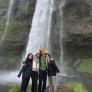 Pupils in front of a waterfall on a trip to Iceland thumbnail