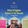 Poster of Sunday Times School of the Decade with pupils sitting on the beach in a beachhut thumbnail