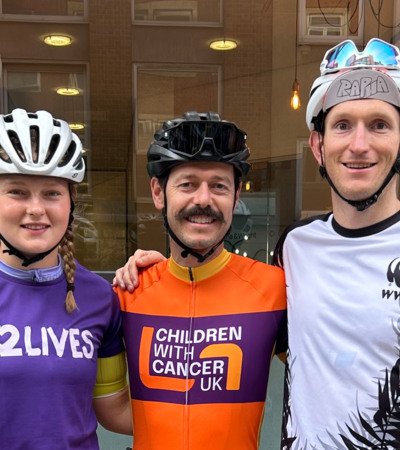 Teachers from Brighton College Prep Schools cycling around all the Prep Schools to raise money for Charity