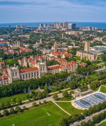 University of Chicago aerial view