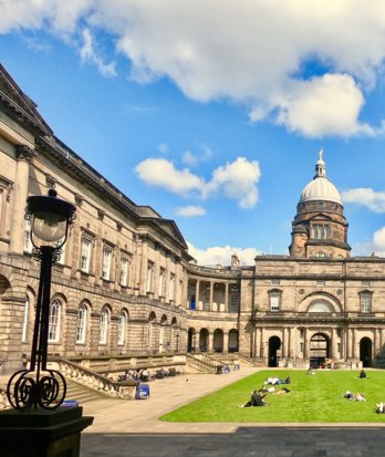 Edinburgh University Campus in the summer