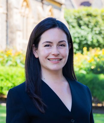 Laura Correa Lower School Admissions Co-ordinator portrait in Quad