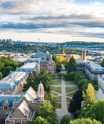 Aerial photo of University of Washington