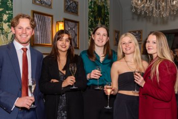  Old Brightonians from the Class of 2022 catching up at a dinner in Edinburgh 