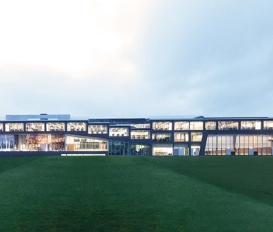  View across the grass on the Home Ground of the School of Science and Sport 