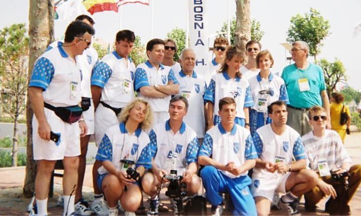  Janko Gojkovic and other Bosnian athletes at the 1992 Olympic Games 