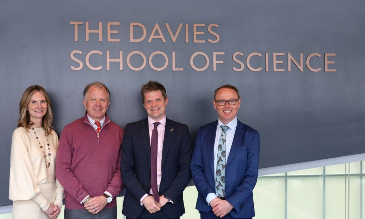  Dr Anthony Davies, Dr Barney Davies and Richard Cairns at the opening of the Davies School of Science 