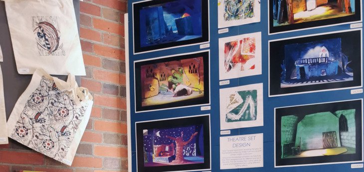  Prep School pupils display of theatre sets as part of Artists Open House 