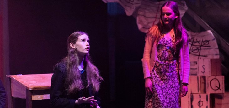  Prep School pupils performing their production of Matilda on stage 