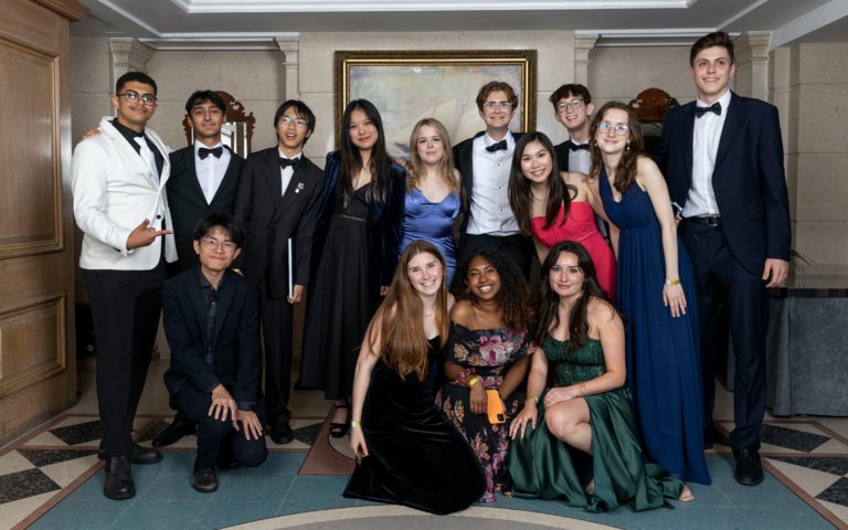  Pupils in black tie at the Grand Hotel enjoying the Graduation Ball 