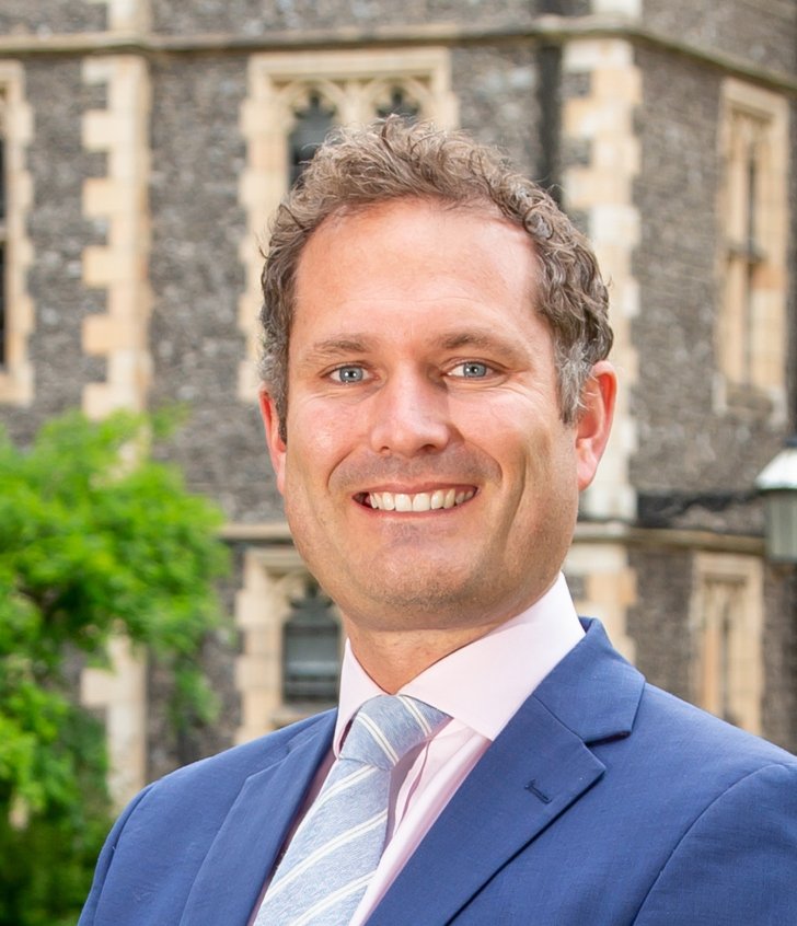  Anthony Merrett Deputy Head Admissions portrait in the Quad 