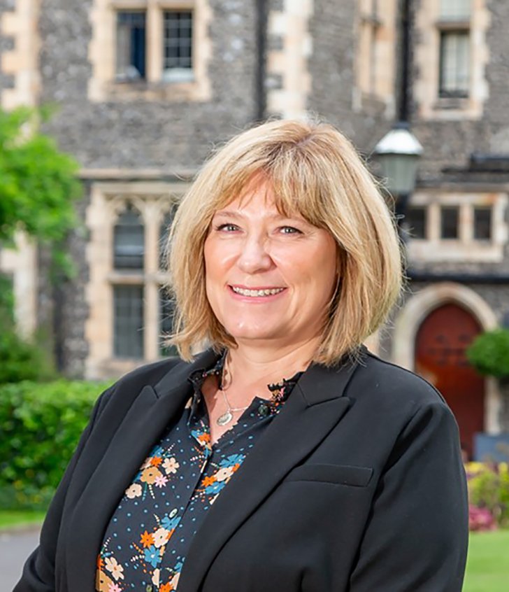  Alison Westbrook Head of Prep School Admissions portrait in the Quad 