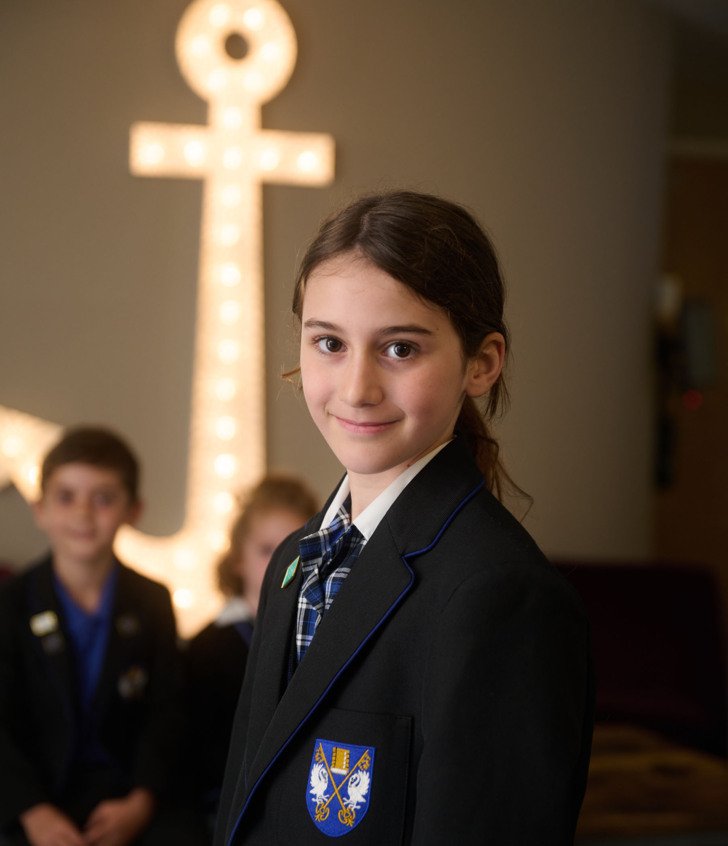  Prep School pupil ambassador in uniform 